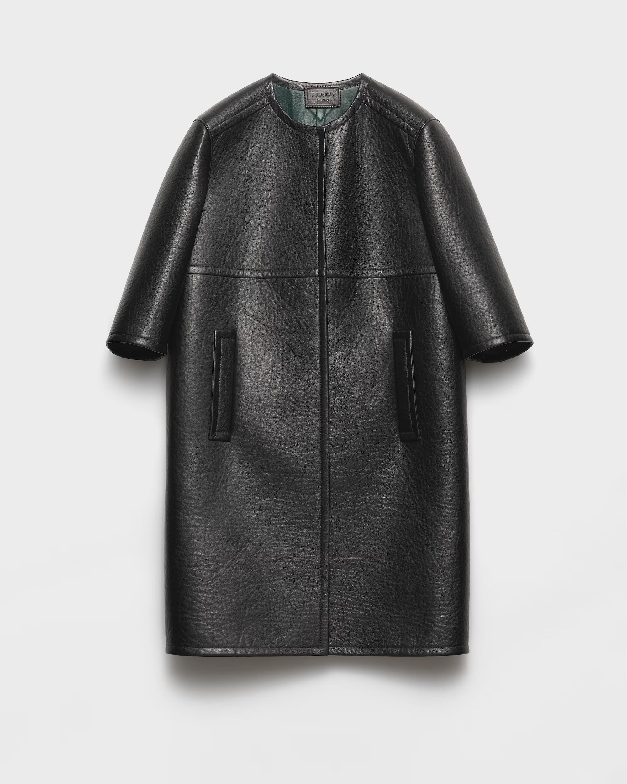 Prada - Bonded Leather Coat